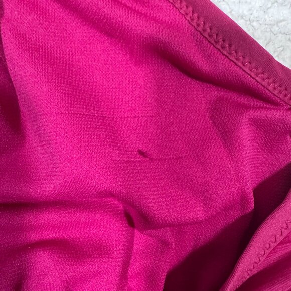 Nike Womens One Piece Swim Suit sz XL Stretch Dark Pink Key Hole Bathing Suit - Picture 6 of 6